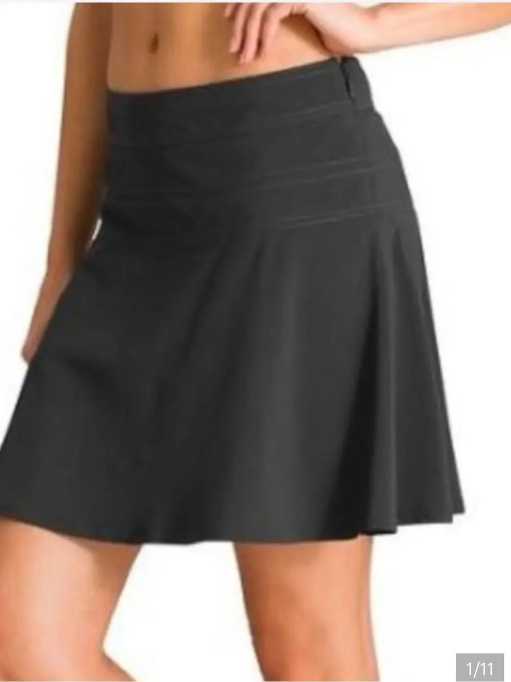 Athleta All Day Skort Skirt Black Womens 14